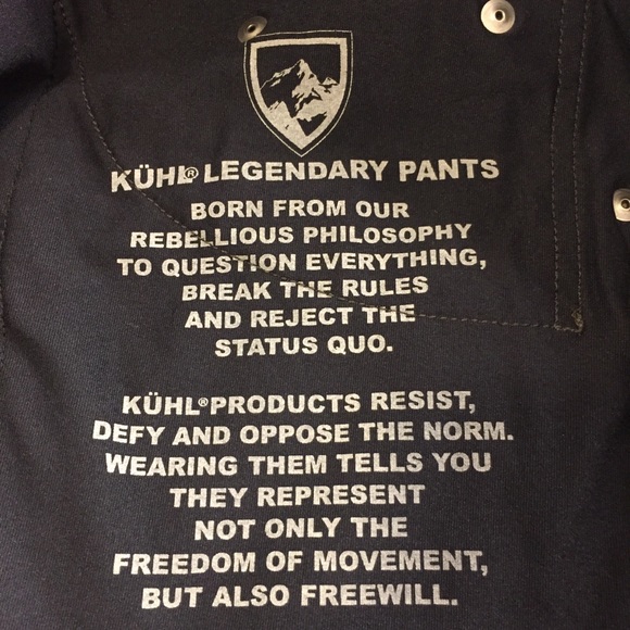 KÜHL Radikl Navy Blue Pants. Size 38 - Picture 7 of 8